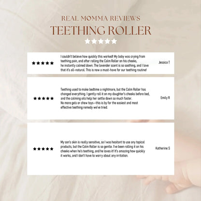 Teething, Natural Pain Relief Roller